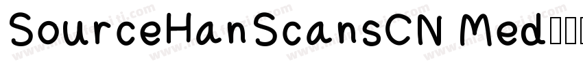 SourceHanScansCN Med字体转换